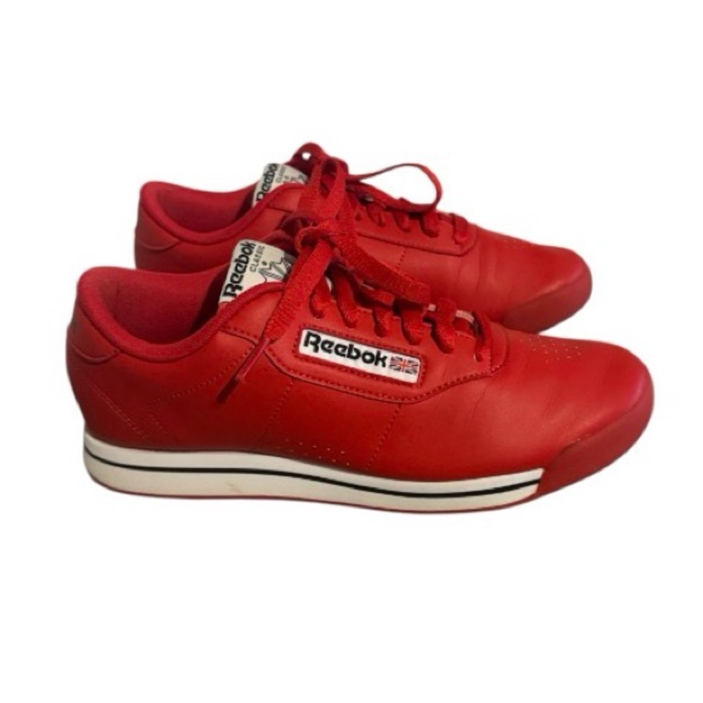 Reebok Red Athletic Sneakers Princess Size 6.5 retro
